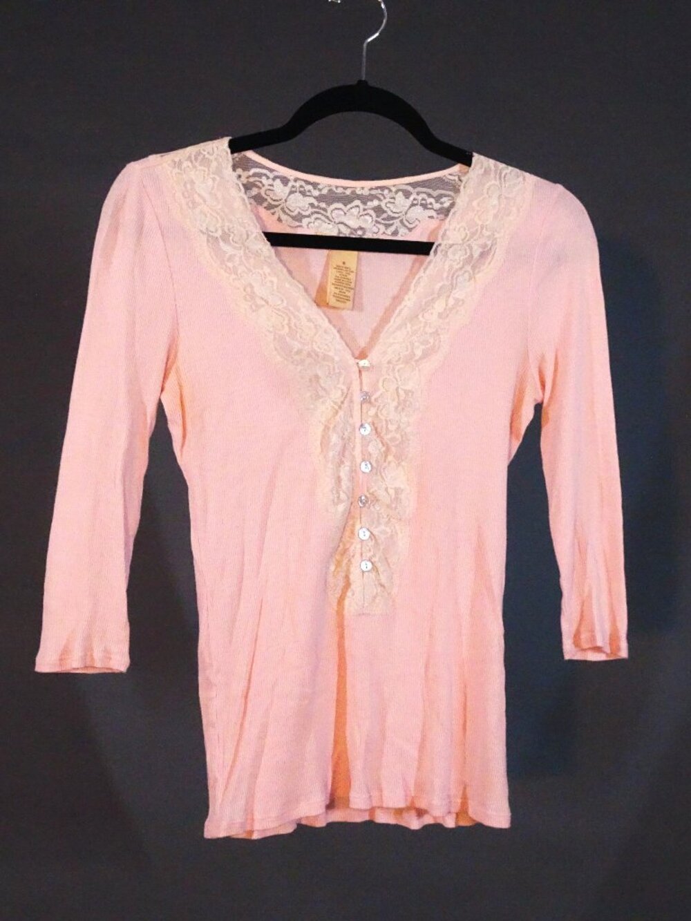 Naturelle Pink with Lace Top